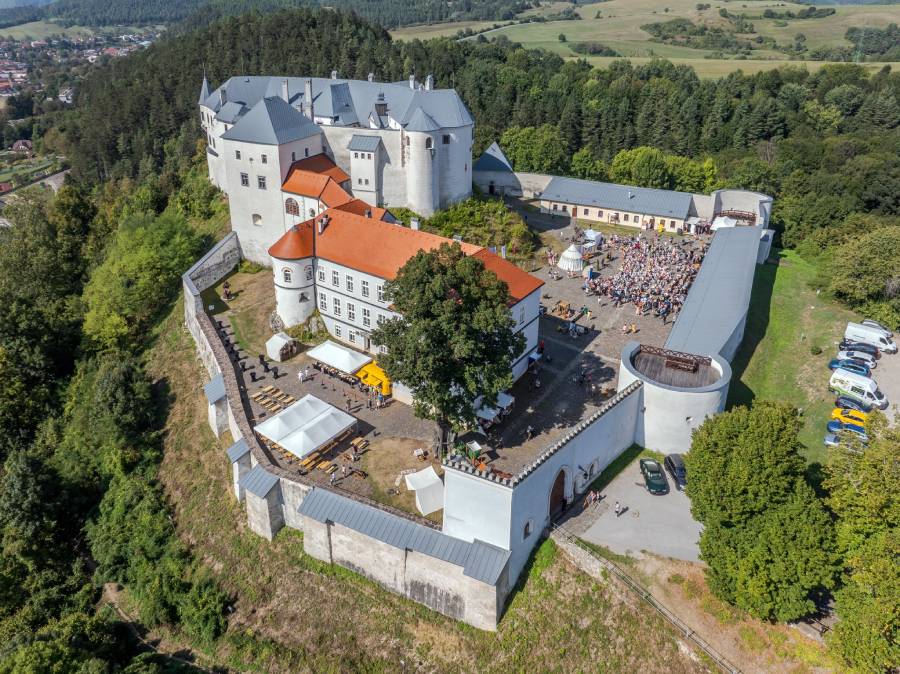 Hrad Ľupča počas podujatia Dračie dni.  Foto: N. Kuklovský